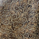 Opium Brown Floral Embossed Leather - Your Western Decor