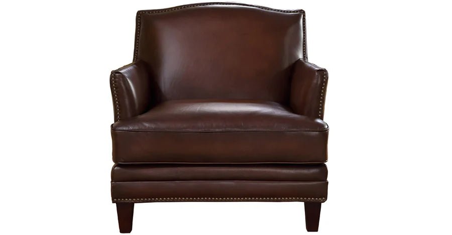 Oxford Brown Leather Chair - Your Western Decor
