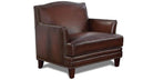 Oxford Brown Leather Chair - Your Western Decor