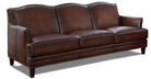 Oxford Brown Leather Sofa - Your Western Decor