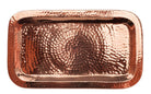 Hammered copper rectangular serving platter - Your Western Decor