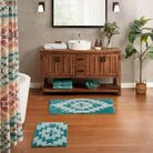 Pagosa Springs Bath Rugs - Pendleton Pagosa Design - Turquoise - Tufted Design - Your Western Decor