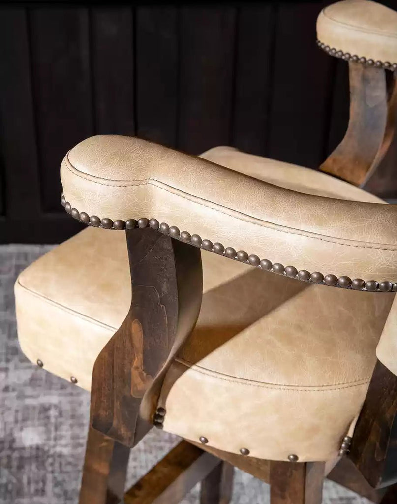 American made luxury Palomino Panache Western Swivel Bar Chair - Your Western Decor