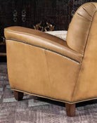 American made Palomino Shearling Leather Club Chair - Your Western Decor