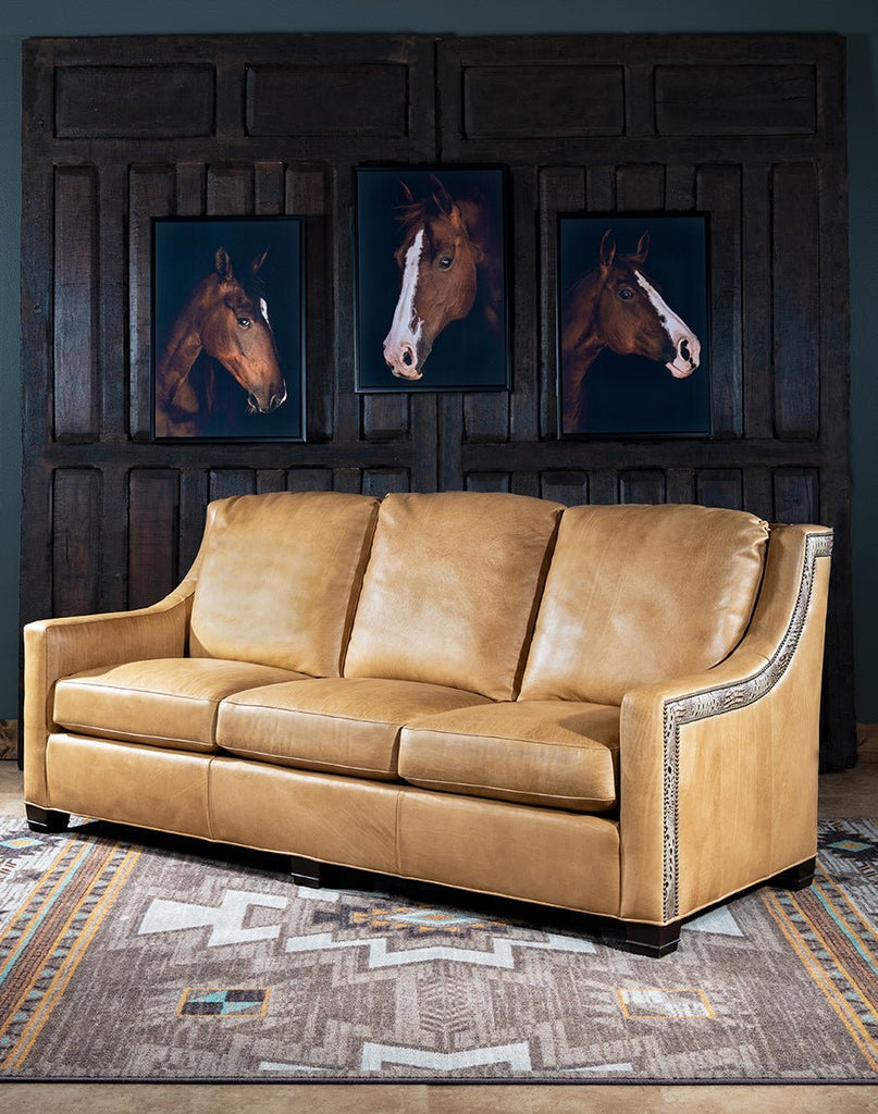 Palomino Panache Leather Sofa - Your Western Decor