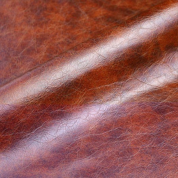 Parisian Briar Pipe semi-aniline upholstery leather hide brown European cowhide finished in Italy for furniture upholstery