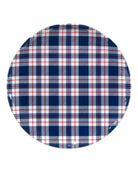 Patriotic Plaid Round Platter - Your Western Decor