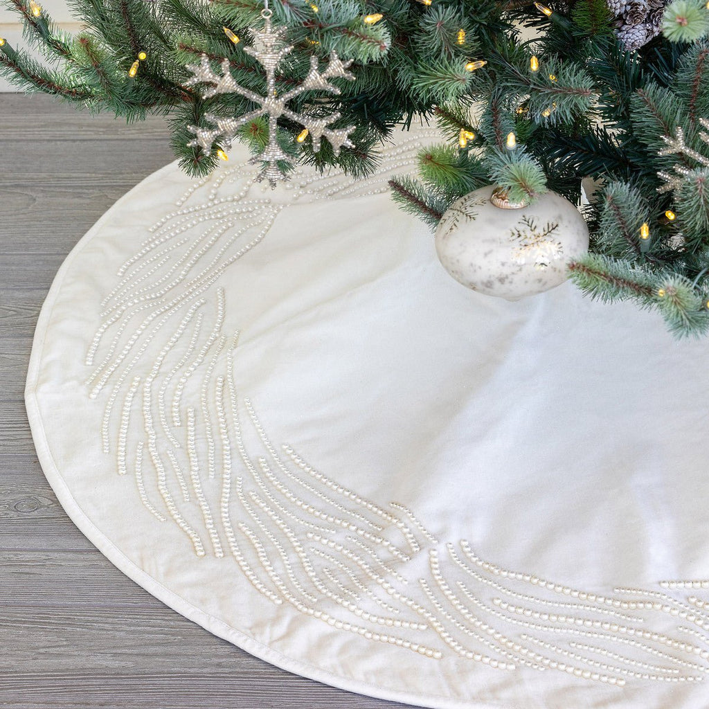 Pearl Garland Tree Skirt | Your Western Decor