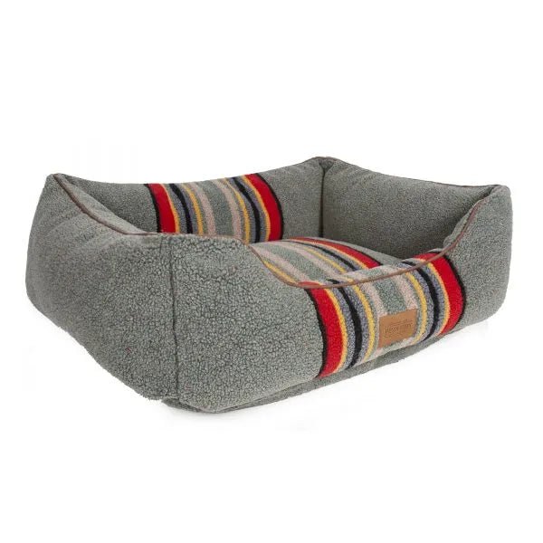 Pendleton Camp Heather Green Bolster Dog Bed - Your Western Decor