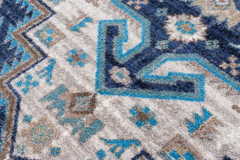 Persian Version Dusk Blue Carpet Detail - Your Western Decor - Your Western Decor, LLC