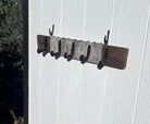 HandmadeRustic Wall Mount Coat Hook Unit with cowhide - Your Western Decor