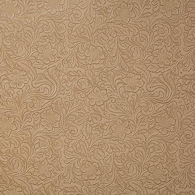 Chamois Floral Tooled Faux Leather for upholstery and decor - Your Western Decor