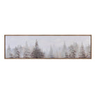 Pine Forest Canvas Painting - Landscape Painting - Pine trees fading artwork - Rustic Wood Frame - Your Western Decor