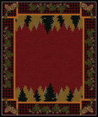 Plaid Woodsman 11x13 Lodge Area Rug - Made in the USA - Your Western Decor, LLC