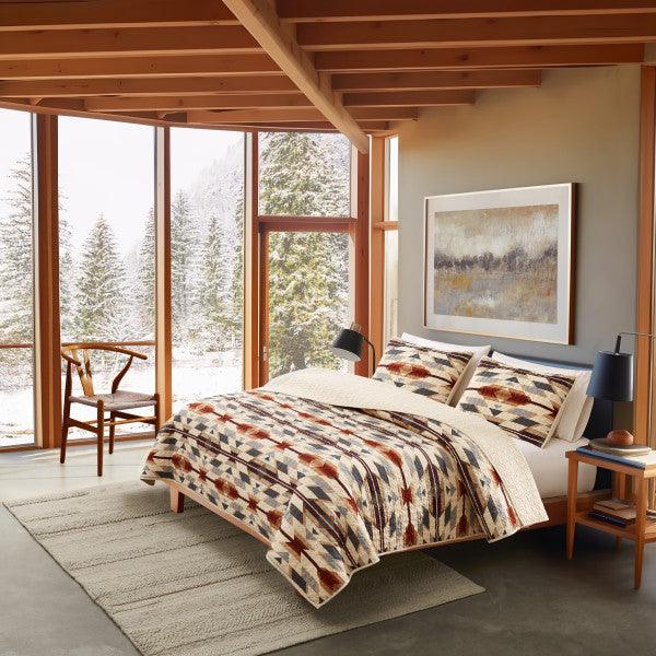 Prairie Springs Coverlet Set - Pendleton Pattern - 3 Piece Set - Cotton - Your Western Decor