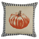 Pumpkin Checker Throw Pillow - Your Western Decor