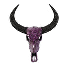 Purple Glass Mosaic Buffalo Skull - Your Western Decor