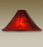 23" Pyramid Rawhide Lamp Shade Color Amber 