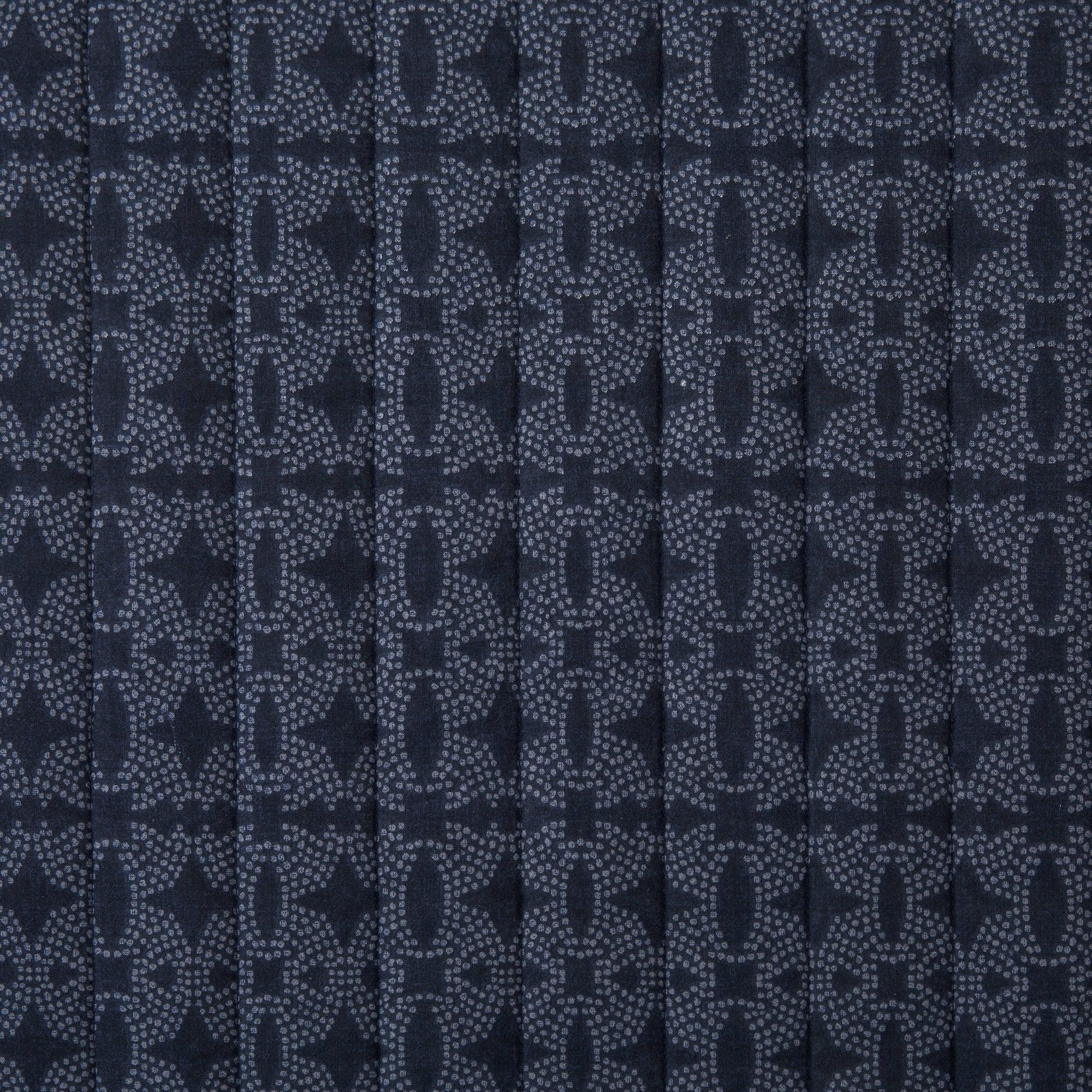 Pattern two on reversible dark blue quilt - Your Western Decor