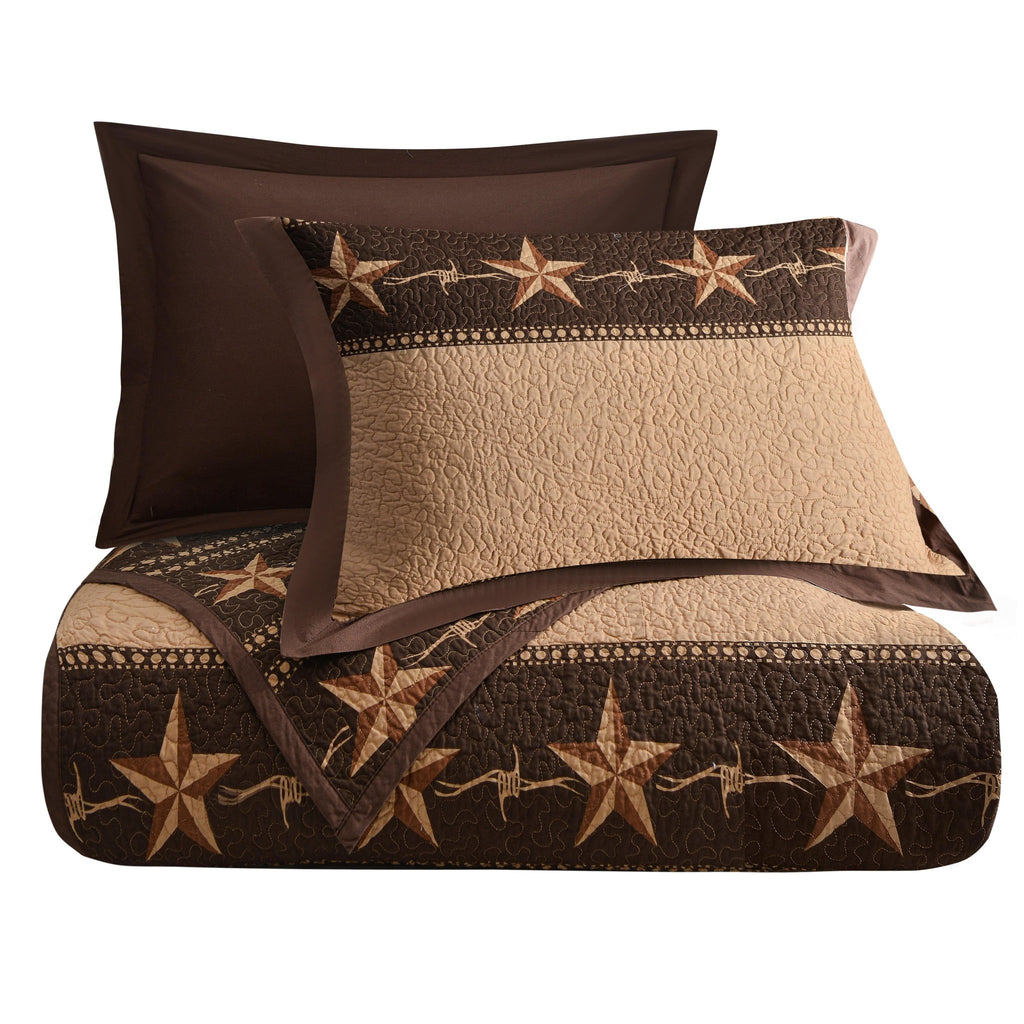 Star Ranch Reversible Quilt Set - Western Bedding from Your Western Decor