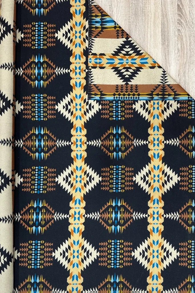 Rancho Arroyo Black - Pendleton Fabric made in the USA - Your Western Decor