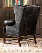 Raven Leather Tufted Chair - Your Western Decor