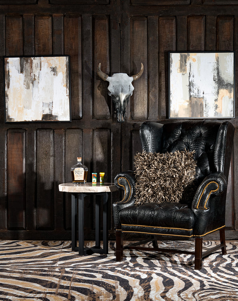 Raven Leather Tufted Chair - Your Western Decor