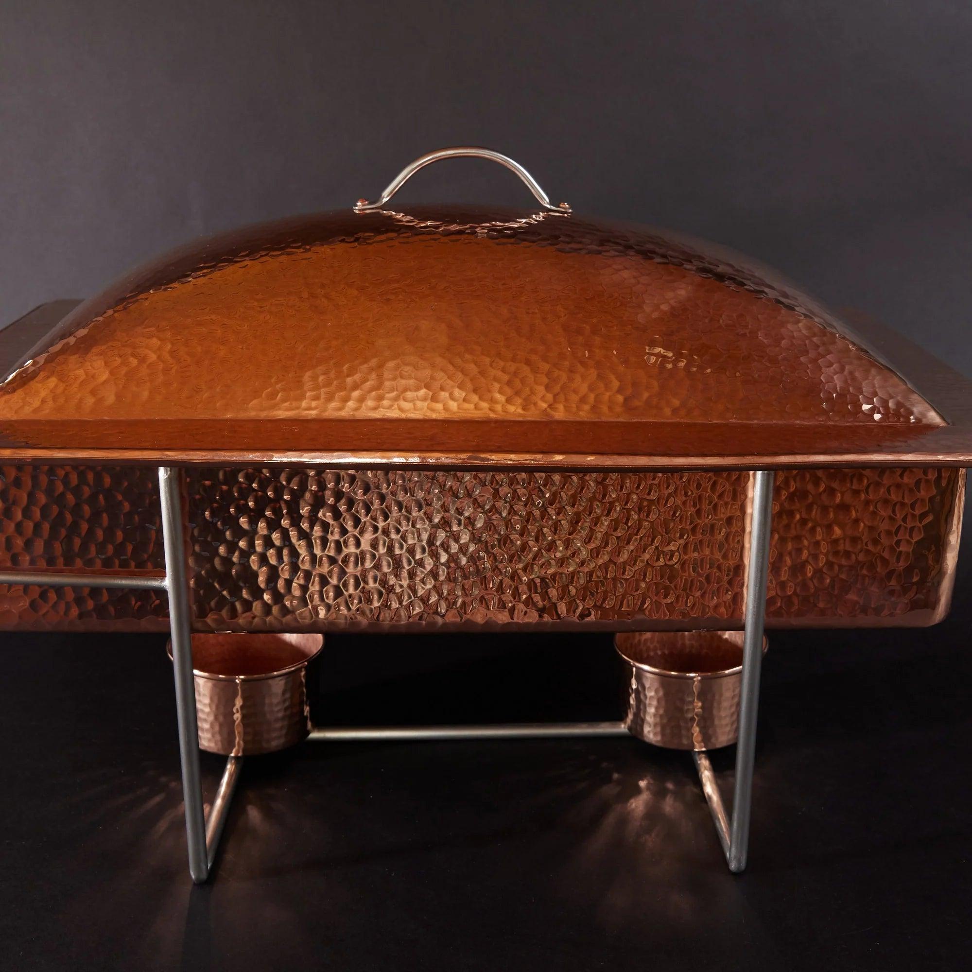 Syracuse Rectangular Copper Chafer - Your Western Decor