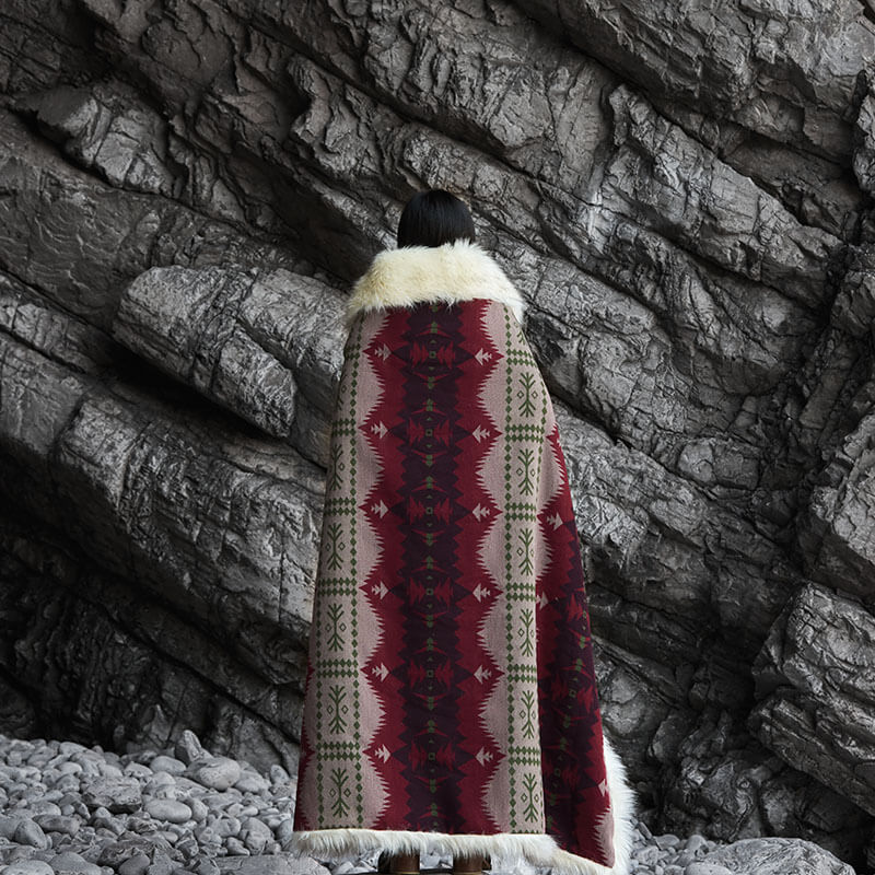 Ruby Red Faux Fur Blanket - Your Western Decor