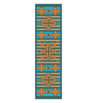 Tempest Turquoise Southwestern Floor Runner - Made in the USA - Your Western Decor