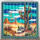 Saguaro Desert Shower Curtain made in the USA - Your Western Decor