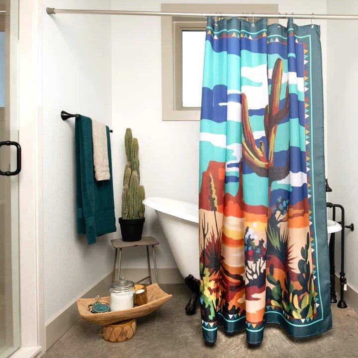 Saguaro Desert Shower Curtain made in the USA - Your Western Decor