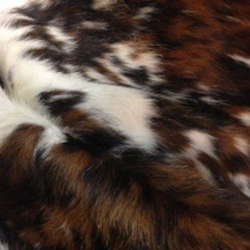 Tricolor Speckle Medium Brown Cowhide • Your Western Decorating