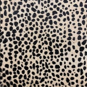 Baby Cheetah on Light Beige Stenciled Cowhide • Your Western Decorating