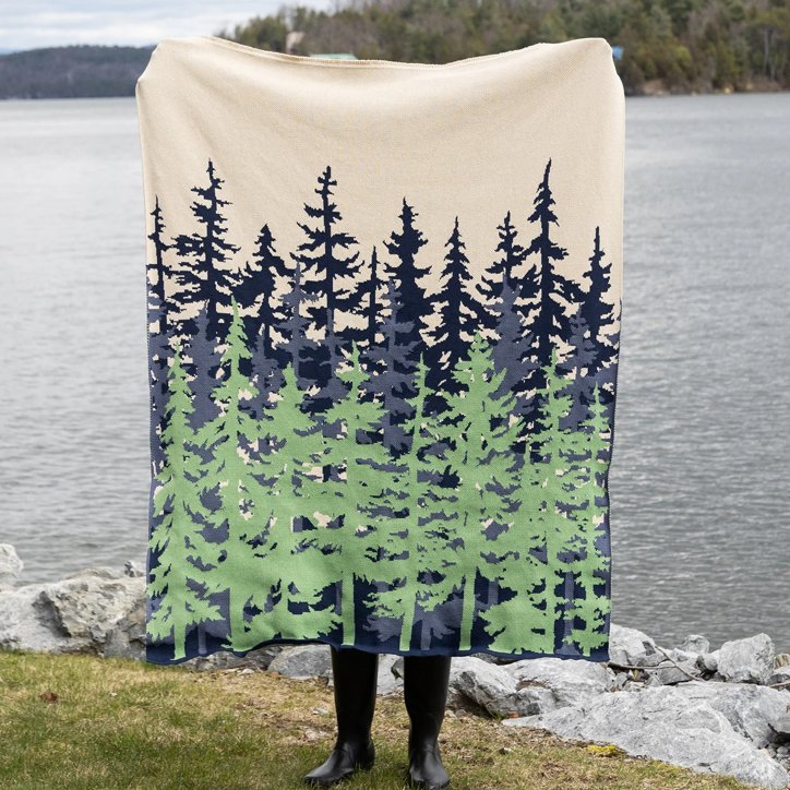 Eco Tree Line Throw Blanket • Your Western Decorating