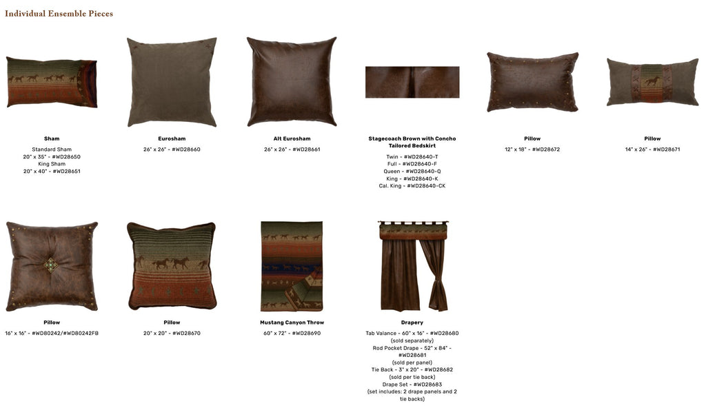 Galloping Trails Bedspread + Ensemble Options - Your Western Decor