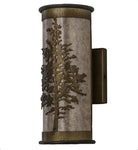 American Made Silver Mica Tamarack Wall Sconce Light Off - Your Western Decor