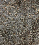 Caracol Moss Grey Embossed Leather | Your Western Decor