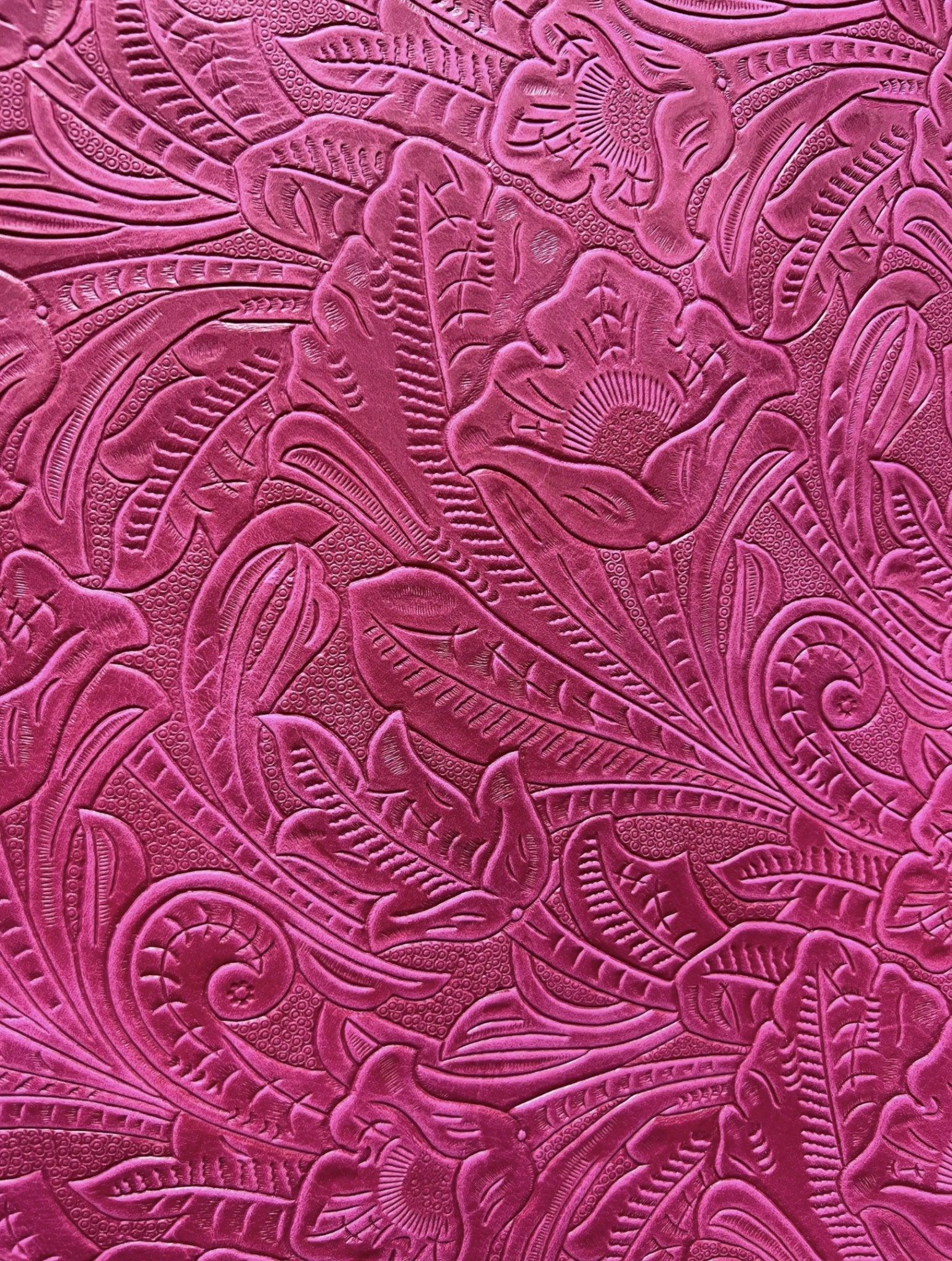 Denver Hot Pink Embossed Leather - Your Western Decor