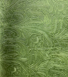 Denver Green Floral Embossed Leather - Your Western Decor