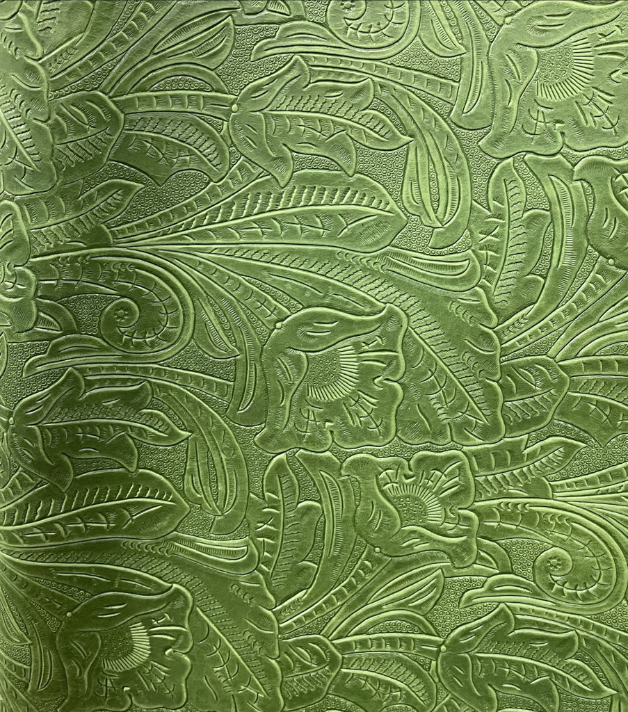 Denver Green Embossed Leather | Your Western Decor