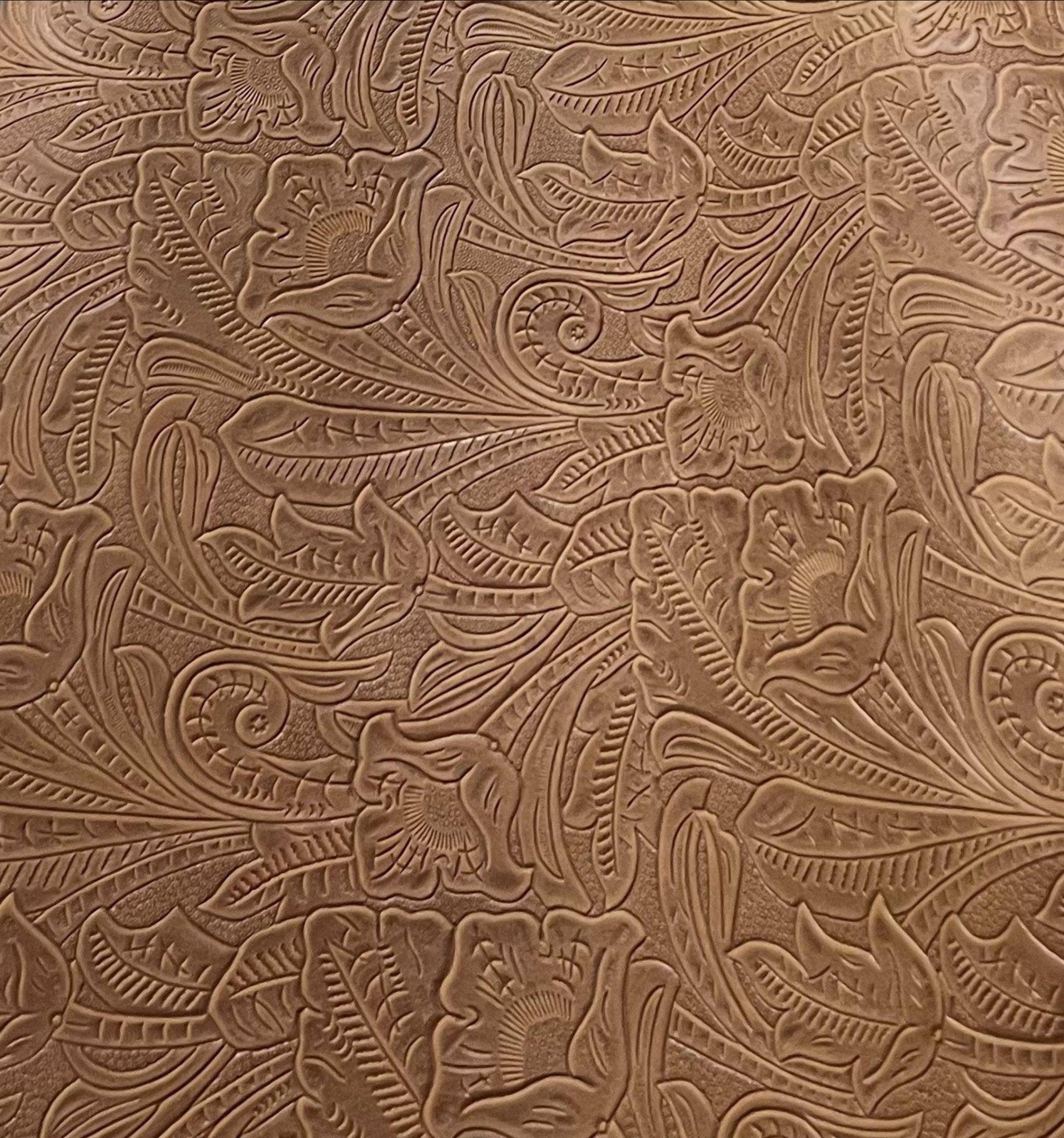 Denver Tan Embossed Leather - Your Western Decor