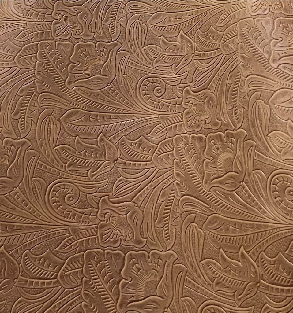 Denver Tan Embossed Leather - Your Western Decor