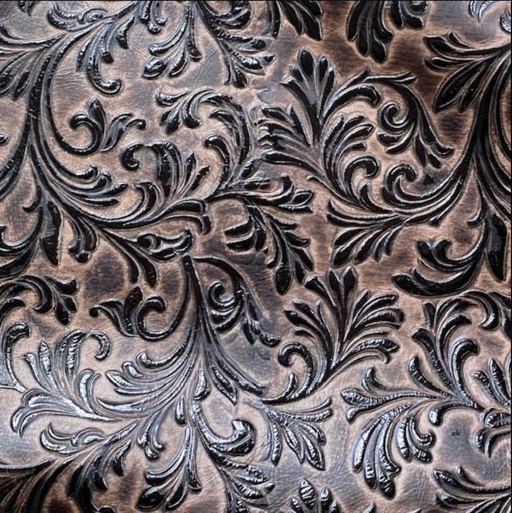 Valentina Toffee Embossed Leather | Your Western Decor