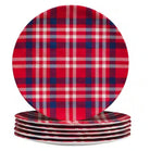 Patriotic Plaid Dinner Plates - Your Western Decor