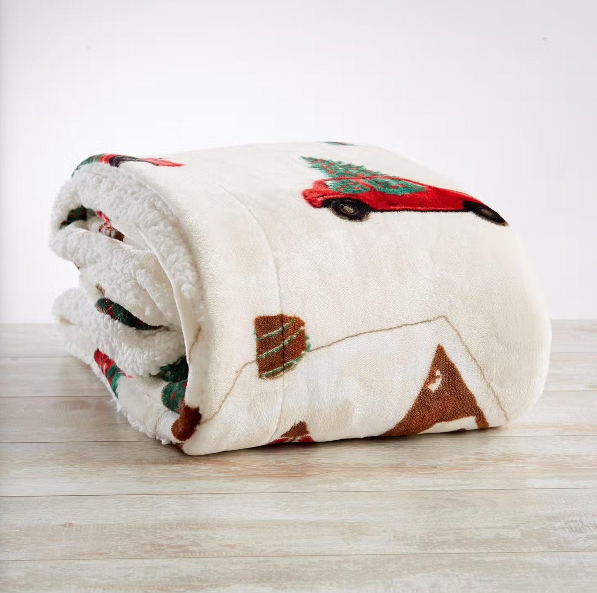 Trucks N' Trees Sherpa Throw Blanket - Your Western Decor