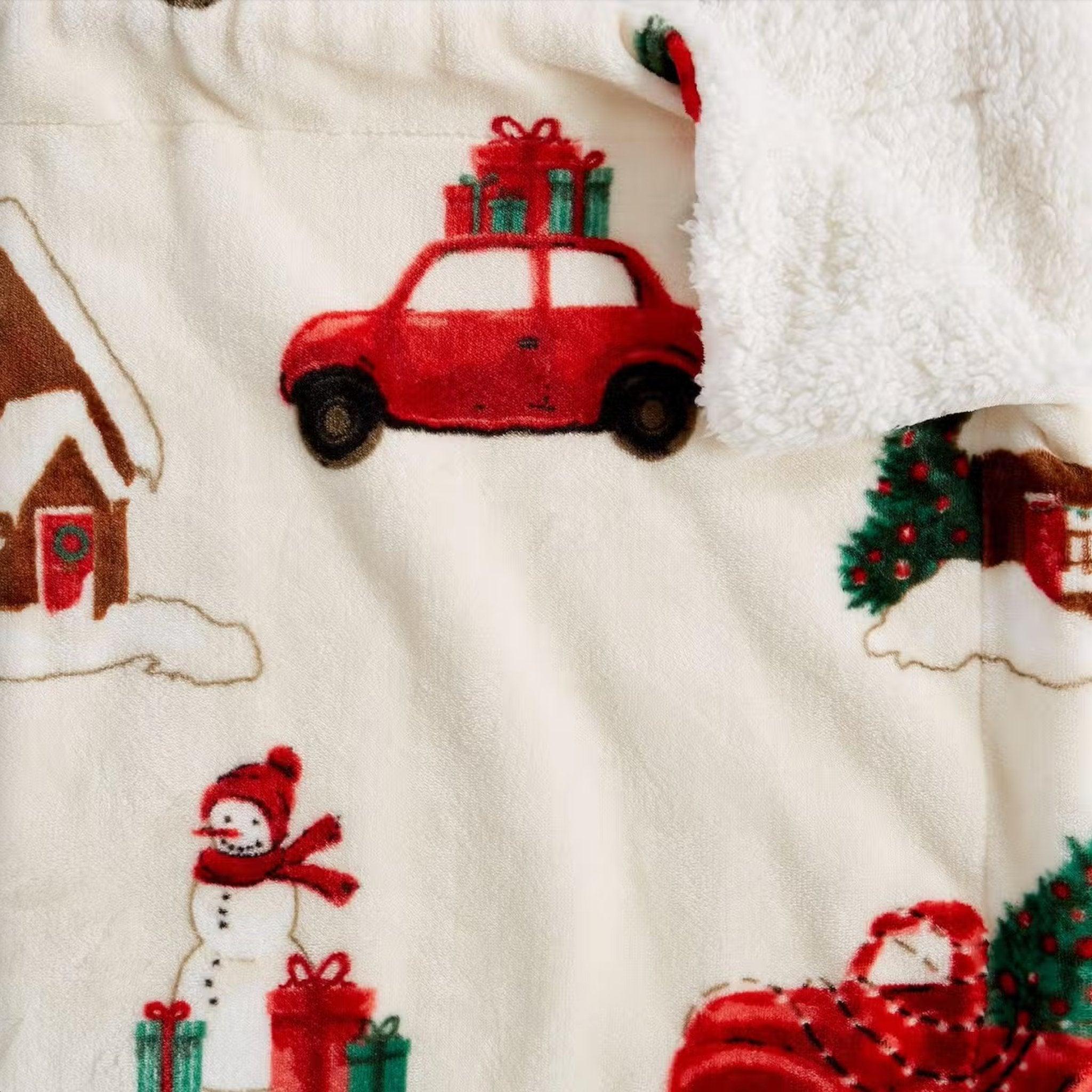 Trucks N' Trees Sherpa Throw Blanket - Your Western Decor