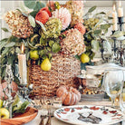 Thanksgiving table setting with Turkey imagery dinnerware - Your Western Decor