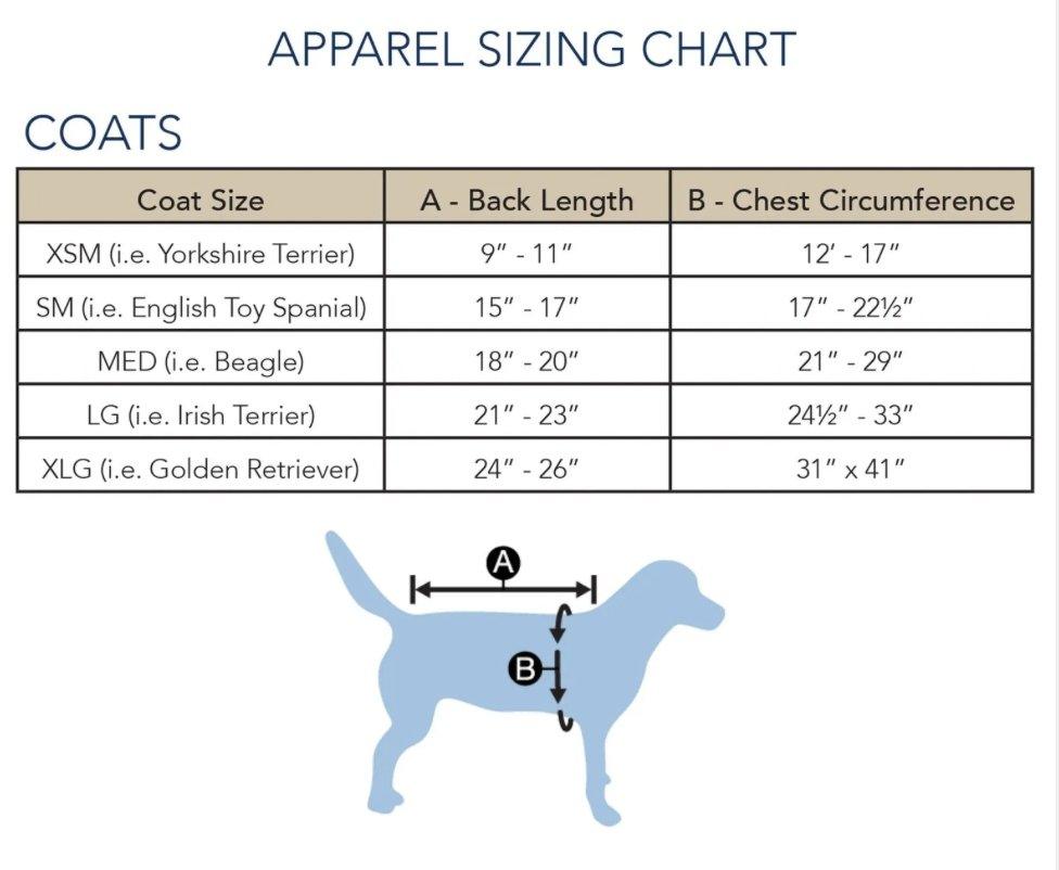 Dog Coat Sizing - Your Western Decor