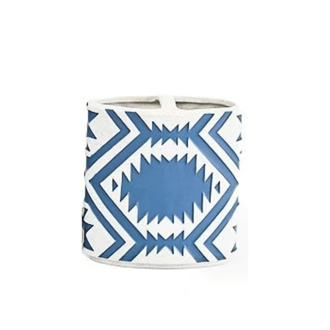 Pendleton Shifting Dunes Toothbrush Holder - Stoneware - Blue & White - Pendleton Design - Your Western Decor